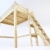 ABC MEUBLES - Hochbett Alpage mit Treppe - ALPAGECH - Schwarz Gebeizt, 120x200 - 4
