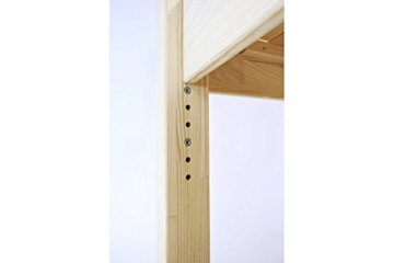 ABC MEUBLES - Hochbett Alpage mit Treppe - ALPAGECH - Schwarz Gebeizt, 120x200 - 6