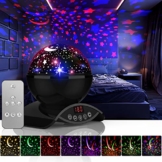 Amouhom Sternenhimmel Projektor Lampe mit Fernbedienung, LED Nachtlicht mit Wiederaufladbare Batterie 360 Drehen und Timing Schlaflicht für Kinders Schlafzimmer Romantische Geschenke für Frauen - 1