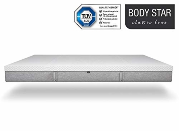 Body-Star Classic line - Die vielleicht Beste Matratze der Welt: 90x200cm, 7-Zonen Wendematratze, 2 Liegehärten (H2 & H3) für alle Körpertypen geeignet, Oeko-TEX 100, TÜV Zertifiziert - 1