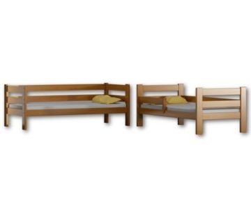 Etagenbett Sophie, für zwei Schlafende, Bettrahmen aus Kiefernholz, 180 x 80 cm, holz, rose, 180x80 - 2