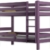 Etagenbett Sophie, für zwei Schlafende, Bettrahmen aus Kiefernholz, 180 x 80 cm, holz, violett, 180x80 - 1