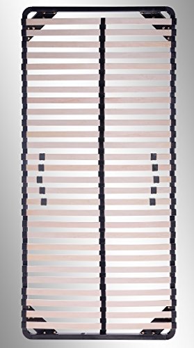 i-flair® Lattenrost 90x200 cm, Lattenrahmen - für alle Matratzen geeignet - alle Größen - 2