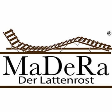 MaDeRa 7 Zonen Lattenrost zur Selbstmontage, mit 28 Leisten, extra stabil durch durchgehende Holme Größe 140x200 - 9