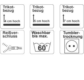 MSS® Cotton Bezug/Ersatzbezug für Viscotopper/Kaltschaumtopper/Latextopper/Viscoauflage/Kaltschaumauflage/Topper - 5