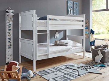 Relita Bett Etagenbett Mia Kinderbett Weiß 90x200cm mit Leiter - 3