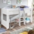 Relita Halbhohes Kinderbett in weiß Nachbildung ● inkl. Leiter und Textilset ● Spielbett mit 90x200cm Liegefläche - 2