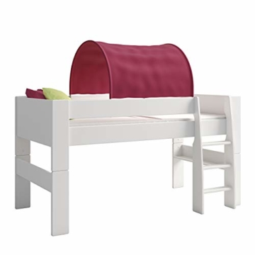 Steens For Kids Tunnelzelt für Kinderbett, Hochbett, 88 x 69 x 91 cm (B/H/T), Baumwolle, lila - 1