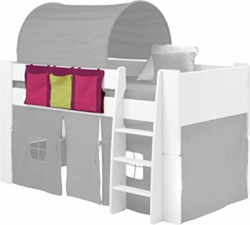 Steens For Kids Utensilo,Taschenset für Kinderbett, Hochbett, 93 x 38 x 1 cm (B/H/T), Baumwolle, Lila - 3