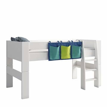 Steens For Kids Utensilo,Taschenset für Kinderbett, Hochbett, 93 x 38 x 1 cm (B/H/T), Baumwolle, blau - 1