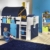 Steens For Kids Utensilo,Taschenset für Kinderbett, Hochbett, 93 x 38 x 1 cm (B/H/T), Baumwolle, blau - 2