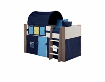 Steens For Kids Utensilo,Taschenset für Kinderbett, Hochbett, 93 x 38 x 1 cm (B/H/T), Baumwolle, blau - 3