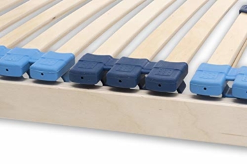 SUPERFLEX NV-MZV 7-Zonen-Montagerost, 42 stabile Federholzleisten mit durchgehenden Holmen Größe 90x200 - 3