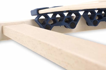 SUPERFLEX NV-MZV 7-Zonen-Montagerost, 42 stabile Federholzleisten mit durchgehenden Holmen Größe 90x200 - 4