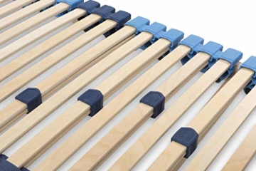 SUPERFLEX NV-MZV 7-Zonen-Montagerost, 42 stabile Federholzleisten mit durchgehenden Holmen Größe 90x200 - 9