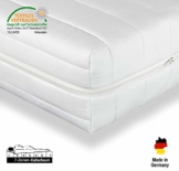 Träumegut Punktelastische 7-Zonen Kaltschaummatratze – Komfortschaum Rollmatratze – ÖkoTex - Matratze Härtegrad 2in1 - H2 & H3 - Microfaserbezug - Höhe 16cm (140 x 200 cm, H2 & H3) - 1