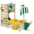 WICKEY Abenteuer-Bett CrAzY Bounty Kinderbett 90x200 Spielbett für Kinder mit Lattenboden, Spielpodest und Schiffanbau, grün - 1