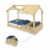 WICKEY Kinderbett 'CrAzY Beach' - Bodentiefes Spielbett - Einzelbett - 90x200 cm - 3