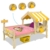 WICKEY Kinderbett CrAzY Sunny Holzbett Einzelbett 90x200 mit Dach und Lattenboden, apfelgrün - 3
