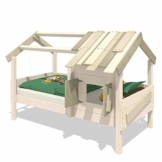 WICKEY Kinderbett 'CrAzY Sunrise' - Spielbett aus Massivholz - Einzelbett - 90x200 cm - 1