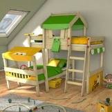 WICKEY Kinderbett 'CrAzY Trunky' - Etagenbett im Safari-Look - Spielbett – 90x200 cm - 1