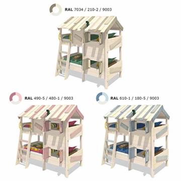 WICKEY Spielbett Etagenbett CrAzY Creek Kinderbett 90x200 cm Abenteuer Hochbett - 4