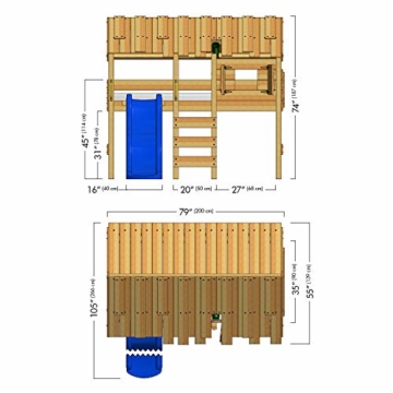 WICKEY Spielbett Etagenbett CrAzY Creek Kinderbett 90x200 cm Abenteuer Hochbett - 6