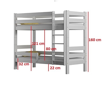 WNM Group Kinderbett, Sophie Etagenbett mit Zwei Lattenroste - 3