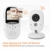 Yissvic Babyphone 2.4GHz mit Kamera Wireless Video Baby Monitor Nachtsicht Gegensprechfunktion Temperatursensor 2.0 Zoll LCD (Verpackung MEHRWEG) - 4