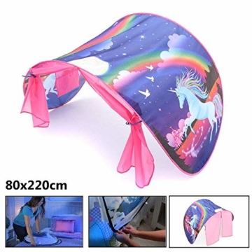 Bettzelt,Einhorn Traumzelt, Drinnen Kinder, Kid's Fantasy, Kinder Schlafzimmer Dekoration,Geschenke für Kinder - 2
