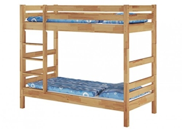 Erst-Holz® Etagenbett Stockbett Buche Natur massiv 90x200 Hochbett mit 2 Rollroste 60.17-09 - 3