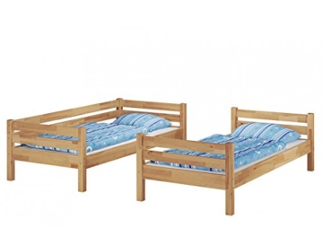 Erst-Holz® Etagenbett Stockbett Buche Natur massiv 90x200 Hochbett mit 2 Rollroste 60.17-09 - 4