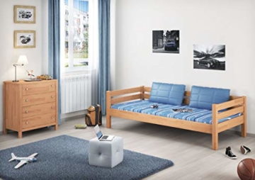 Erst-Holz® Etagenbett Stockbett Buche Natur massiv 90x200 Hochbett mit 2 Rollroste 60.17-09 - 9