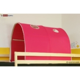 Homestyle4u 556, Kinder Tunnel Für Hochbett, Pink Rosa, Baumwolle, 90 cm Breit - 1