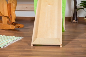 Kinderbett/Hochbett Tom mit Rutsche und Turm inkl. Rollrost - Material: Buche massiv natur, Farbe: klar lackiert - 9