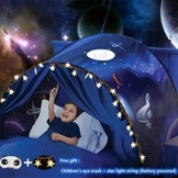 Nifogo Traumzelt,Bettzelt, Dream Tent,Drinnen Kinder, Kid's Fantasy, Kinder Schlafzimmer Dekoration,Geschenke für Kinder (Universum) - 1