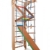 Turnwand Kinder Gym Klettergerüst ˝Kinder-3-220-Farbe˝ Holz Sportgerät Kletterwand Sprossenwand mit Stange Fitness - 1