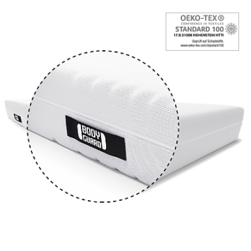 BODYGUARD® Weich 90x200 - zwei Liegehärten in einer Matratze - H1 und H2