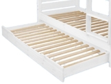 Erst-Holz® Bettkasten als Zusatzbett für unsere Etagenbetten 80x190 - Kiefer weiß - 90.10-S17 W - 1