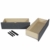 Homestyle4u 1916, Bettkasten Aufbewahrung mit Rollen, Bett Schublade 2er Set, Bettauszug Grau - 2