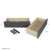 Homestyle4u 1916, Bettkasten Aufbewahrung mit Rollen, Bett Schublade 2er Set, Bettauszug Grau - 4