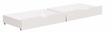 Hoppekids Schubkastenset auf Rollen 2 stück für Kinderbett, Jugendbett, Juniorbett, Etagenbett, liegefläche 90 x 200cm, teilmassiv, Holz, weiß, 182 x 60 x 19 cm - 3