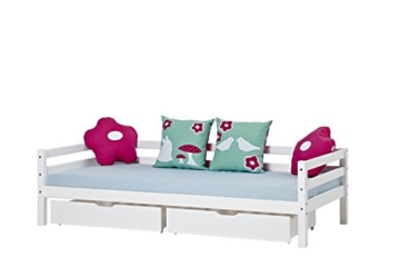 Hoppekids Schubkastenset auf Rollen 2 stück für Kinderbett, Jugendbett, Juniorbett, Etagenbett, liegefläche 90 x 200cm, teilmassiv, Holz, weiß, 182 x 60 x 19 cm - 5