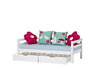 Hoppekids Schubkastenset auf Rollen 2 stück für Kinderbett, Jugendbett, Juniorbett, Etagenbett,liegefläche 70 x 160 cm teilmassiv, Holz, weiß, 153 x 60 x 19 cm - 3