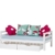 Hoppekids Schubkastenset auf Rollen 2 stück für Kinderbett, Jugendbett, Juniorbett, Etagenbett,liegefläche 70 x 160 cm teilmassiv, Holz, weiß, 153 x 60 x 19 cm - 3