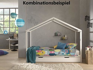 Vipack Bettschublade für Hausbett Serie Dallas FA, 90 x 190 cm, Weiß Weiß - 4