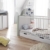 Vladon Bettkasten Unterbau Schubkasten Baby Nandini mit Rollen in Weiß matt - 3