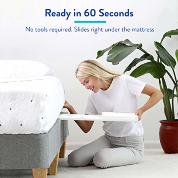 BedShelfie Slide Das Original Nachttisch Regal - 3 Farben / 3 Größen - GESEHEN AUF Business-Insider und Kickstarter (Slide, Bambus in Weiß) - 5
