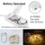 12 Stück LED Lichterkette Batterie Betrieben, 20 LEDs Micro Kupferdraht Lichter, 2M Beleuchtung Glühwürmchen Licht für DIY Weihnachten Urlaub Hochzeit Geburtstag Indoor Outdoor Decor, Warmweiß - 3