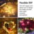 12 Stück LED Lichterkette Batterie Betrieben, 20 LEDs Micro Kupferdraht Lichter, 2M Beleuchtung Glühwürmchen Licht für DIY Weihnachten Urlaub Hochzeit Geburtstag Indoor Outdoor Decor, Warmweiß - 4